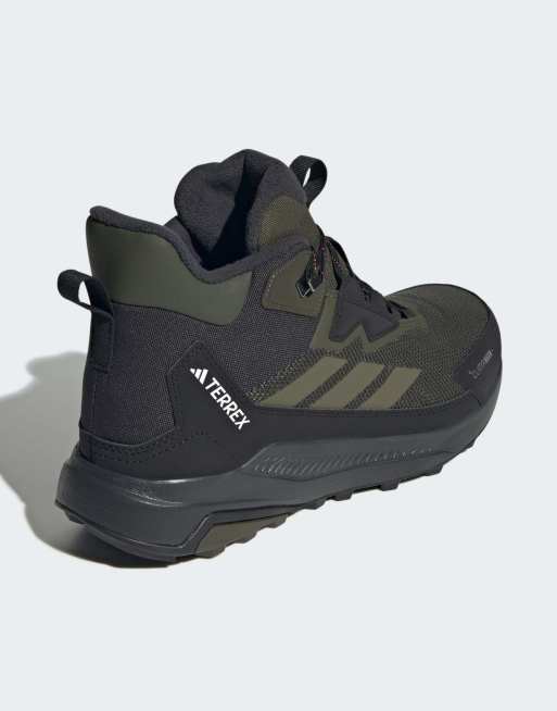 adidas performance – Terrex Anylander Climawarm+ – Ciemnoszaro-oliwkowe buty trekkingowe, 4 z 4