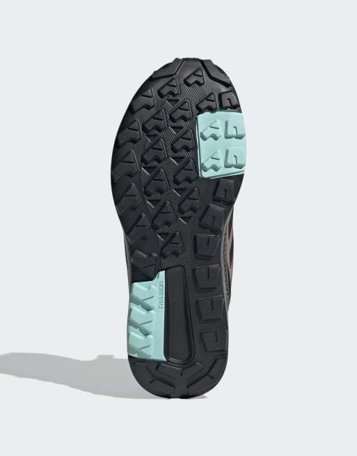 adidas Performance – Terrex Anylander Mid Rain.rdy – Śliwkowo-czarne buty trekkingowe, 2 z 4