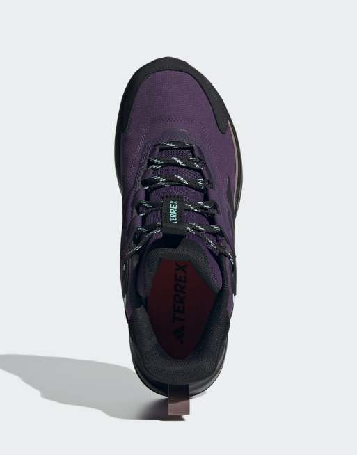 adidas Performance – Terrex Anylander Mid Rain.rdy – Śliwkowo-czarne buty trekkingowe, 3 z 4