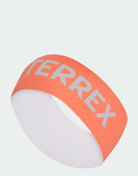 adidas performance Terrex climacool headband in semi impact orange / grey two - view 1