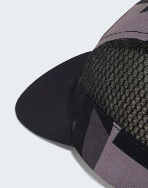 adidas Performance – Terrex Climacool – Svart, grå och vit keps med 5 paneler och tryck, 3 av 3