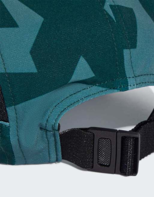 adidas Performance – Terrex Climacool – Turkusowo-zielona 5-panelowa czapka z daszkiem, 3 z 3