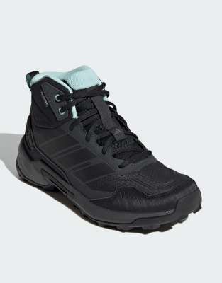  Terrex eastrail 3 mid climaproof hiking shoes in carbon / core black / semi