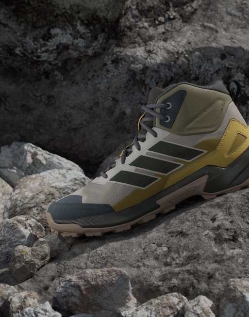 adidas performance Terrex eastrail 3 mid climaproof hiking shoes in light brown / shadow olive, 5 of 7