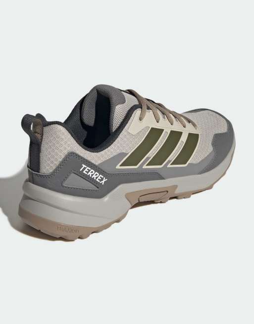 adidas performance Terrex Eastrail 3 shoes in beige / tent green / grey four, 4 of 4