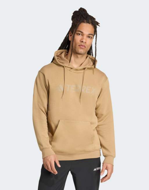 adidas performance - Terrex - Felpa con cappuccio color cartone con logo grande