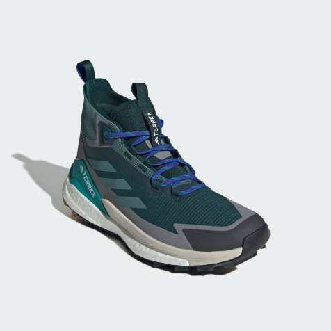 adidas performance Terrex free hiker 2.0 gore-tex hiking shoes in aurora ivy / preloved teal / g - view 1