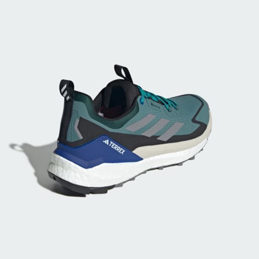 adidas performance Terrex free hiker 2.0 low gore-tex hiking shoes in preloved teal / grey three / c, 3 of 4