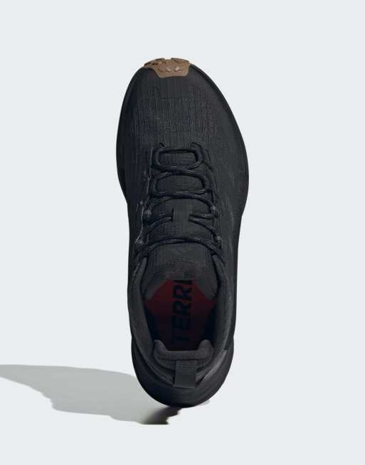 adidas performance Terrex free hiker 3 mid gore-tex hiking shoes in core black / core black, 2 of 7