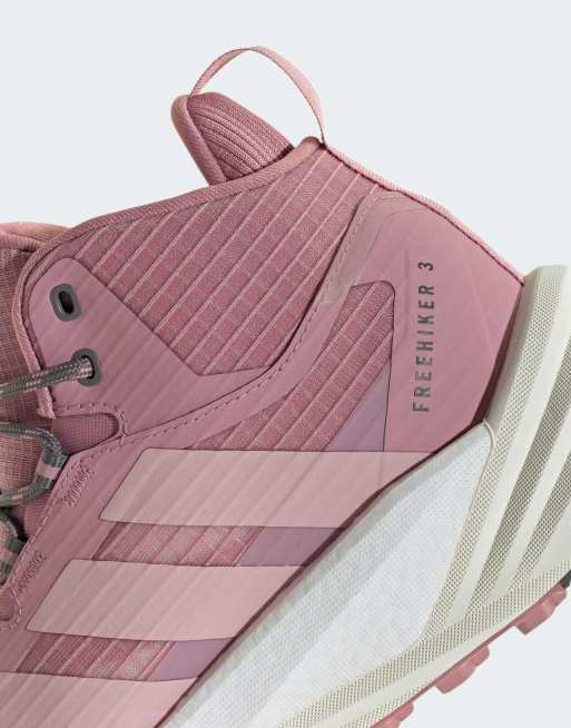 adidas performance Terrex free hiker 3 mid gore-tex hiking shoes in magic mauve / dual lilac, 4 of 7