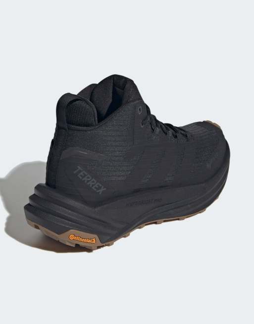 adidas Performance Terrex free hiker 3 mid gore-tex scarpe da trekking total black, 6 di 7