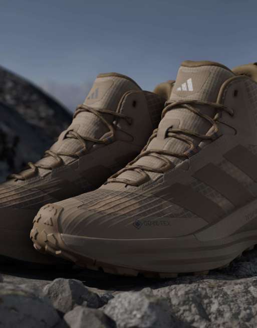 adidas Performance Terrex Freehiker 3 mid gore-tex hiking shoes in khaki, 7 of 7