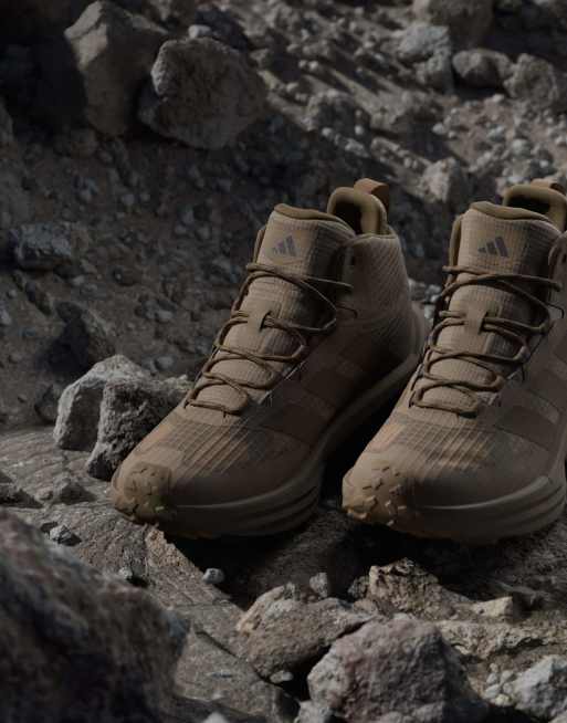 adidas performance Terrex freehiker 3 mid gore-tex vandringsskor i khaki six / brown oxide, 3 av 7
