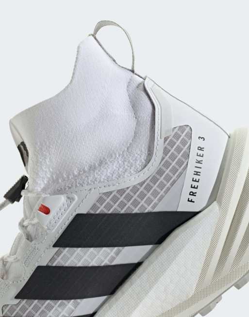 adidas performance Terrex freehiker 3 ultra gore-tex hiking shoes in cloud white / core black, 4 of 7