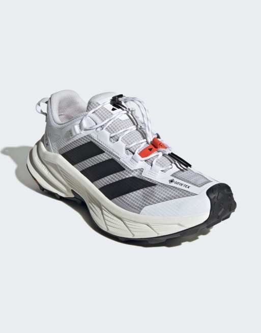adidas performance Terrex freehiker sl gore-tex hiking shoes in cloud white / core black, 6 of 7