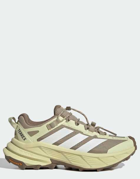 adidas performance Terrex freehiker sl gore-tex hiking shoes in dual yellow / ivory / gold rw - view 1