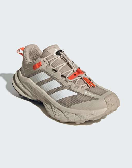adidas performance Terrex freehiker sl gore-tex hiking shoes in wonder beige / cloud white, 6 of 7