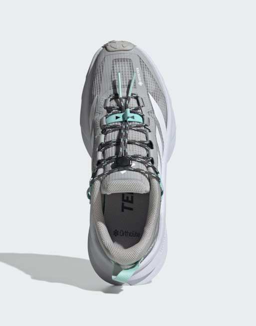 adidas Performance Terrex freehiker SL gore-tex hiking trainers in grey and white, 2 of 7