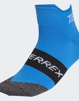 adidas Performance - Terrex heat. rdy Trail Running Speed - Knöchelsocken in Ray Blue / Weiß-Blau