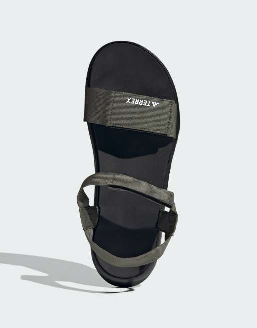 adidas Performance - Terrex Hydroterra - Sorte/olivengrønne lette sandaler