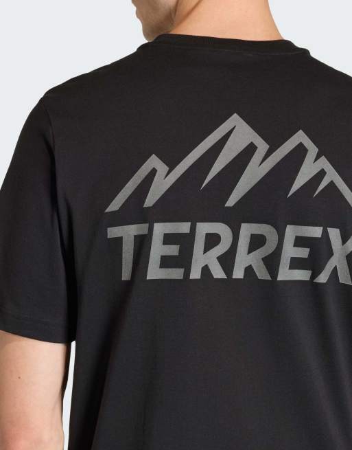 adidas Performance - Terrex Mountain - T-shirt met grafische print in zwart, 2 van 4