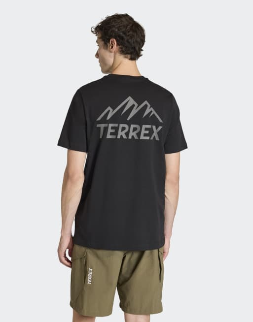 adidas Performance - Terrex Mountain - T-shirt met grafische print in zwart, 4 van 4