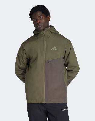 Adidas Uomo Verde Mens Giacca Rain Terrex Multi 2 Layer Climaproof Taglia L, JD Sports - Immagine 4