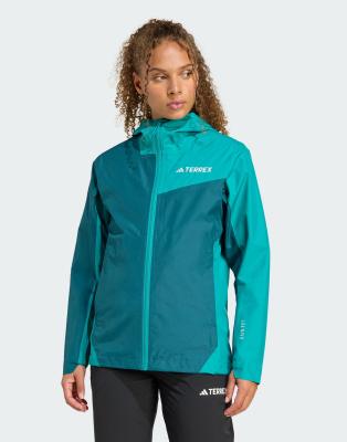 adidas Performance - Terrex Multi 2.5l RDY - Jacke in geheimnisvollem Grün/Pure Teal