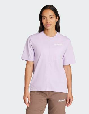 adidas performance - Terrex Multi Climacool - T-Shirt in Powder Plum-Lila