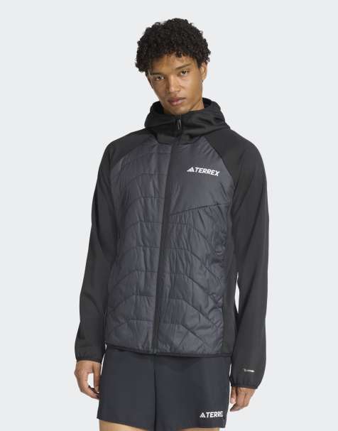 adidas performance Terrex multi climawarm insulated hybrid hooded jacket in black - view 1