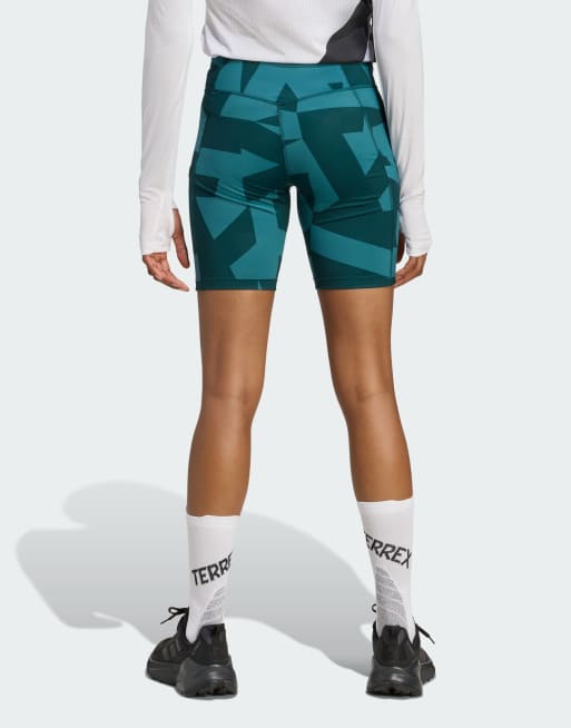 adidas performance - Terrex Multi - Short moulant 8 pouces imprimé - Vert mystère et lierre aurore, 4 de 4