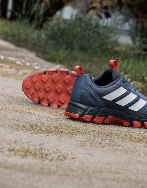 adidas Performance Terrex rockadia hiking trainers in navy and orange, 6 of 7