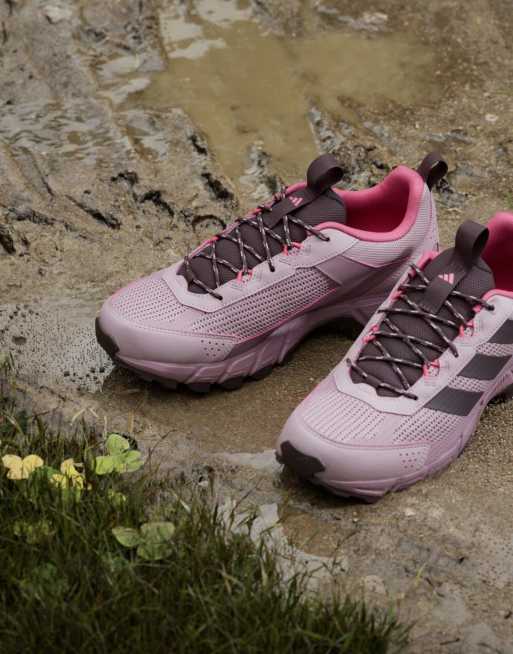 adidas Performance Terrex rockadia hiking trainers in pink and purple, 3 of 7