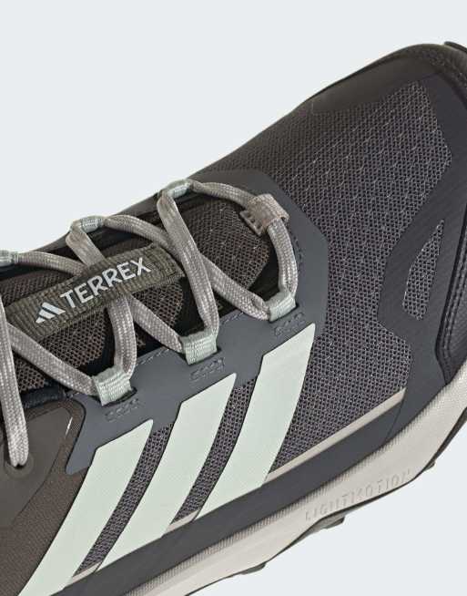 adidas Performance Terrex skychaser AX5 baskets de randonnée en gris foncé et vert menthe, 4 de 7