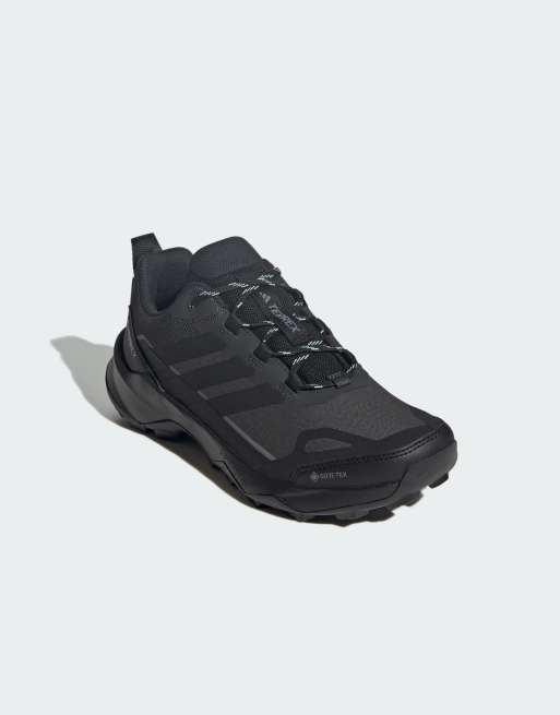 adidas performance Terrex skychaser ax5 gore-tex hiking shoes in carbon / core black / semi fla