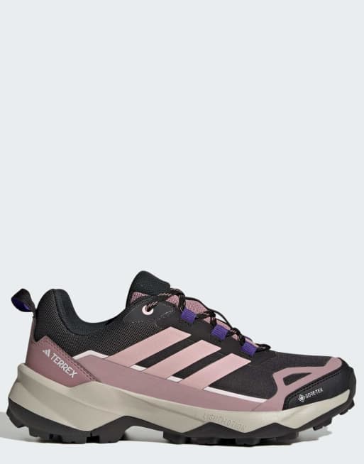 adidas performance Terrex skychaser ax5 gore-tex hiking shoes in core black / core black, 1 of 7