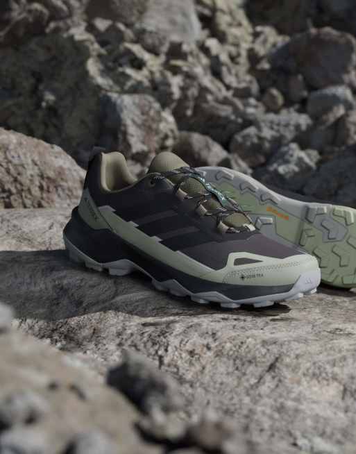 adidas performance Terrex skychaser ax5 gore-tex scarpe da trekking in verde college / grigio one, 6 di 7