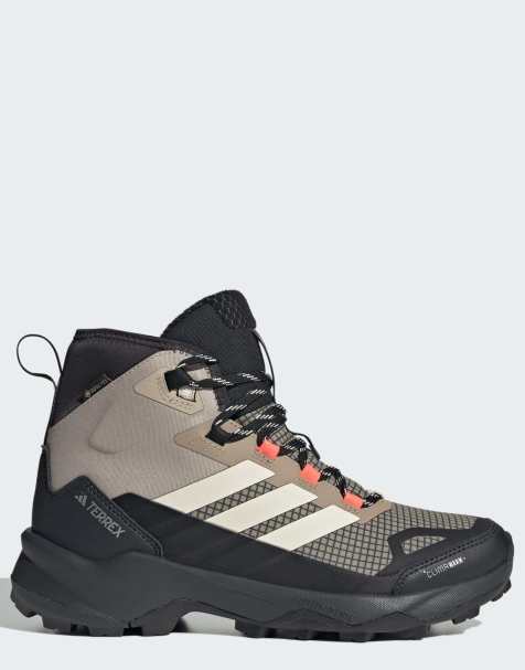 adidas performance Terrex skychaser ax5 mid gore-tex® climawarm+ hiking shoes in blanch cargo / wonder white - view 1