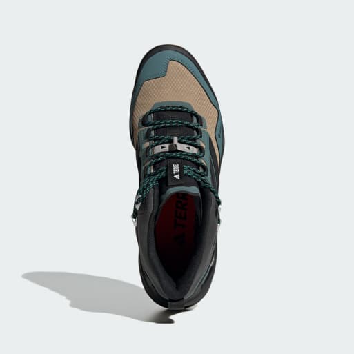 adidas performance – Terrex Skychaser Gore-tex – Brązowo-czarno-ciemnoturkusowe buty trekkingowe, 3 z 4