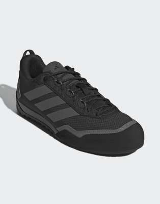 adidas performance Terrex skychaser solo approach shoes in core black / carbon / grey