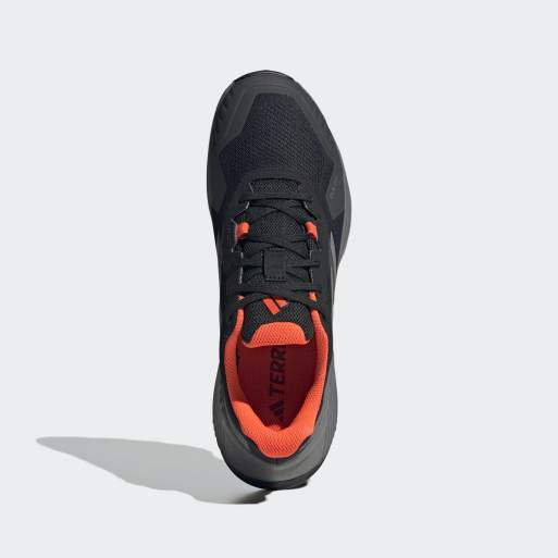 adidas Performance - Terrex Soulstride RAIN.RDY Trail - Sorte løbesko med grå og orange detaljer, 3 af 4
