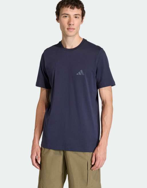 adidas performance - Terrex - T-shirt color legend ink con grafica di montagna