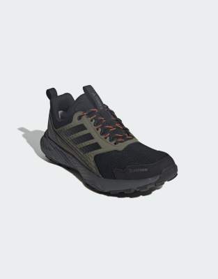 adidas performance adidas performance Terrex tracefinder 2 climaproof trail running shoes in olive green and black