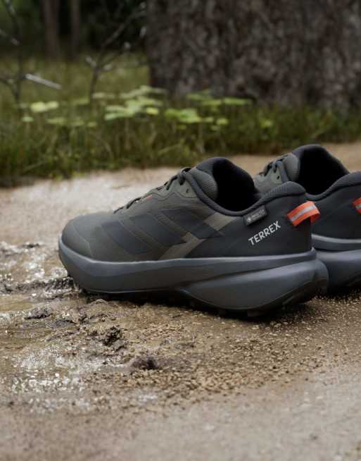 adidas performance Terrex tracefinder plus gore-tex chaussures de trail running en olive ombré / noir intense, 4 de 7