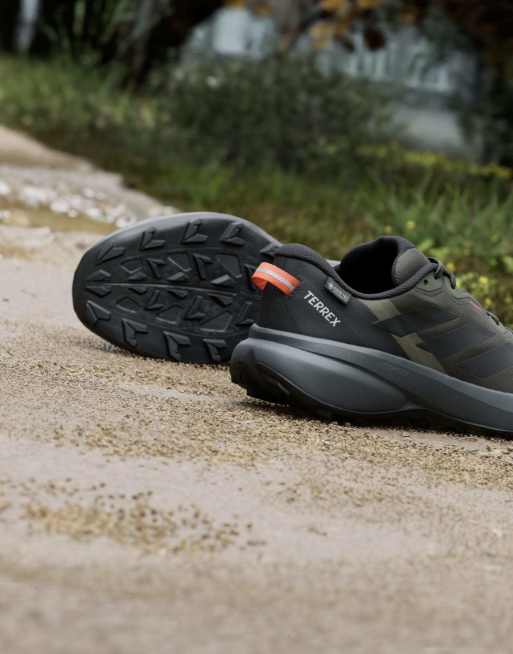 adidas performance Terrex tracefinder plus gore-tex chaussures de trail running en olive ombré / noir intense, 6 de 7