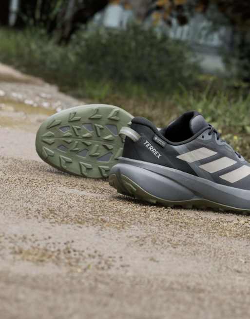 adidas Performance Terrex tracefinder plus gore-tex trail running trainers in dark grey, 6 of 7