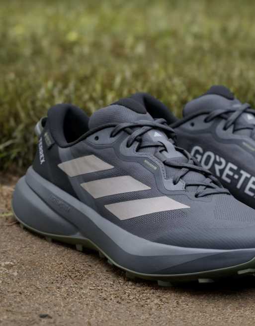 adidas Performance Terrex tracefinder plus gore-tex trail running trainers in dark grey, 7 of 7