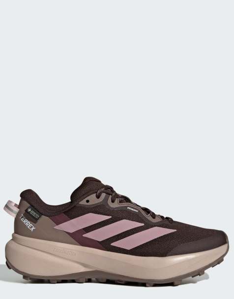 adidas performance Terrex tracefinder plus Gore-Tex zapatillas de trail running en aurora coffee / magic mauve - view 1