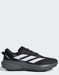 adidas Performance Terrex tracefinder plus trail running trainers in black and white