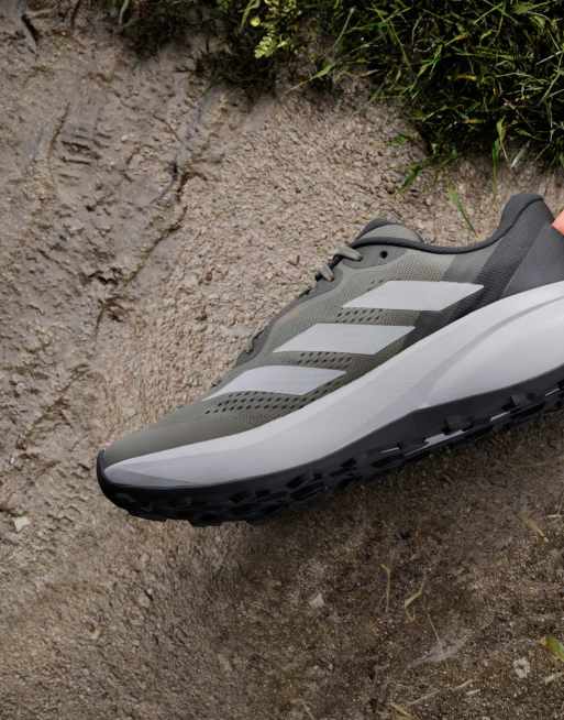 adidas performance Terrex tracefinder plus trailrunningschoenen in olijfgroen / grijs, 5 van 7